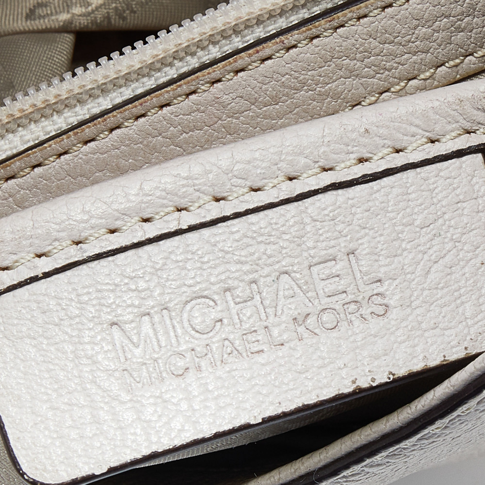 MICHAEL MICHAEL KORS White Leather Sloan Chain Flap Shoulder Bag - Picture 8 of 9